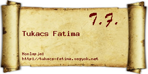 Tukacs Fatima névjegykártya